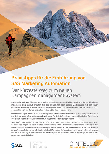 Publikation zur SAS Marketing Automation