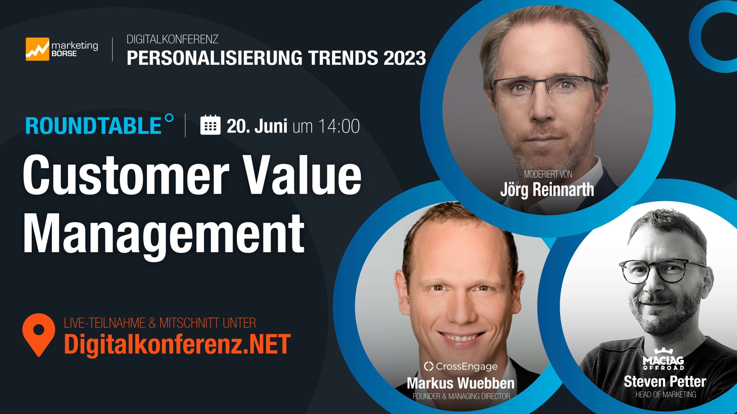 Digitalkonferenz_Personalisierung Trends 2023_Roundtable_Customer Value Management_CINTELLIC_MarketingBoerse