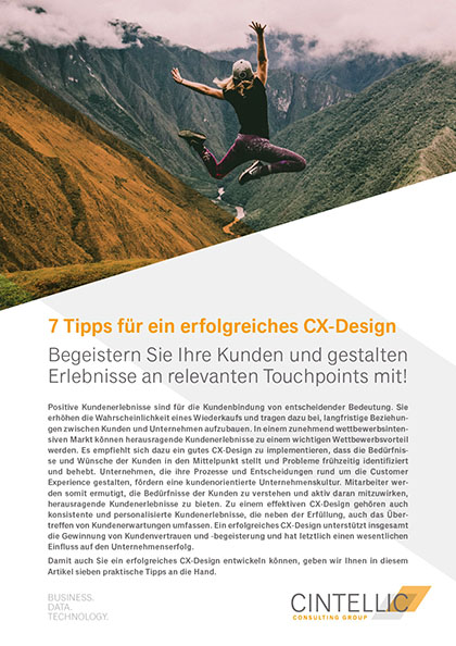 Titelbild einer Publikation zu CX Design